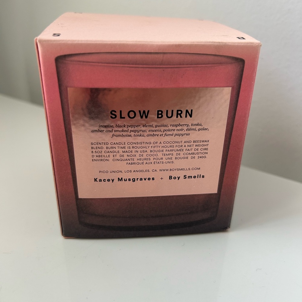 Boy Smells Slow Burn Candle - Kacey Musgraves Collab, New In Box